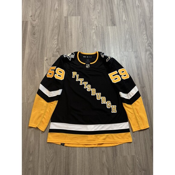 Adidas Authentic Jake Guentzel Pittsburgh Penguins NHL Jersey Black  Alternate 52